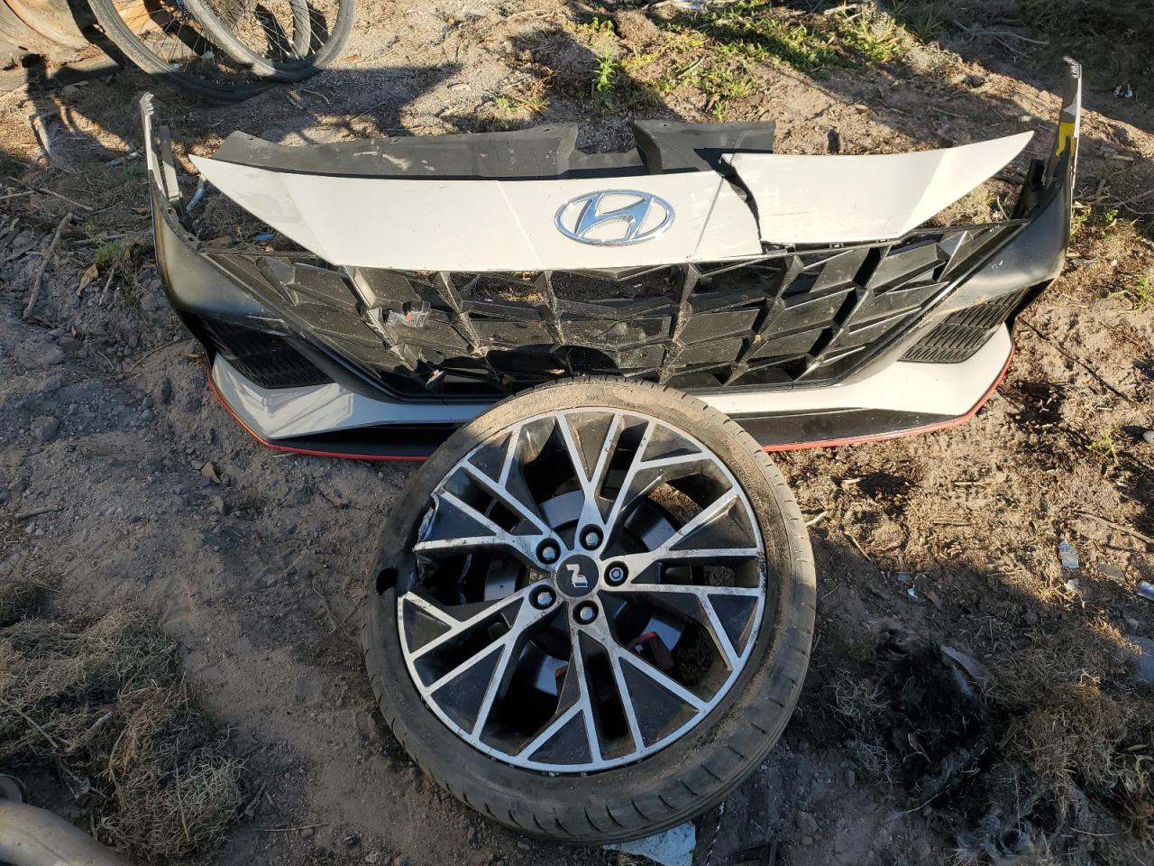 2022 Hyundai Elantra VIN KMHLW4AK9NU004840 Copart auction photo, rollover damage thumbnail 12