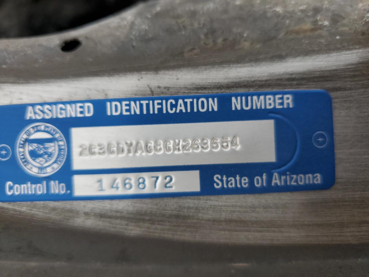 2012 Dodge Challenger VIN 2C3CDYAG8CH269654 Copart auction photo, burn damage thumbnail 12