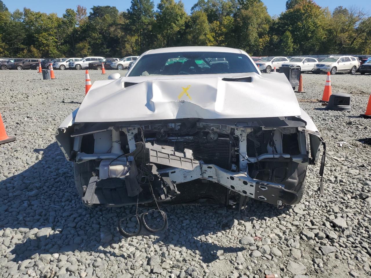 2016 Dodge Challenger VIN 2C3CDZFJ9GH145473 Copart auction photo, front end / top/roof damage thumbnail 5