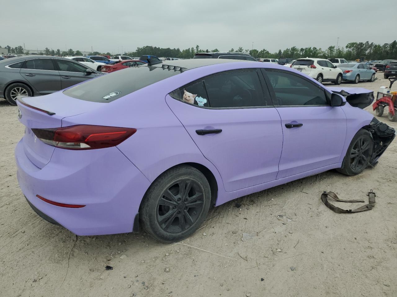 2017 Hyundai Elantra VIN KMHD84LF6HU272618 Copart auction photo, front end / minor dent/scratches damage thumbnail 3
