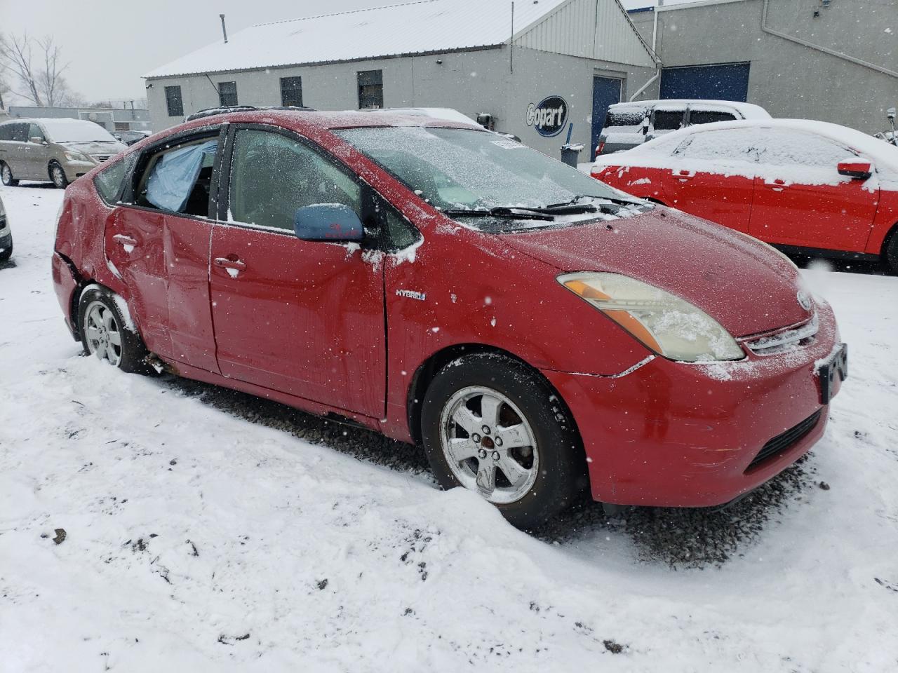 2007 Toyota Prius VIN JTDKB20U177599378 Copart auction photo, side / rear end damage thumbnail 4