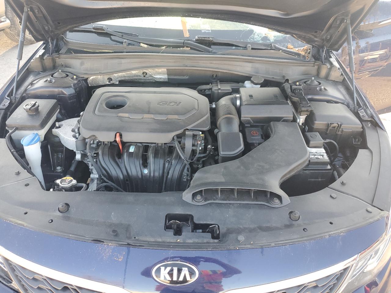 2019 KIA Optima VIN 5XXGT4L37KG368339 Copart auction photo, front end / side damage thumbnail 11