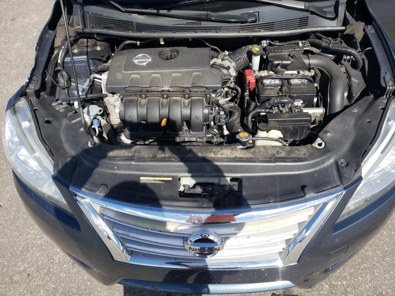 2014 Nissan Sentra VIN 3N1AB7AP8EY334621 Copart auction photo, side / front end damage thumbnail 12