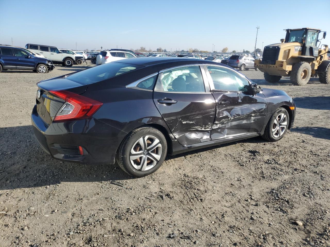 2016 Honda Civic VIN 2HGFC2F56GH511249 Copart auction photo, side / front end damage thumbnail 3