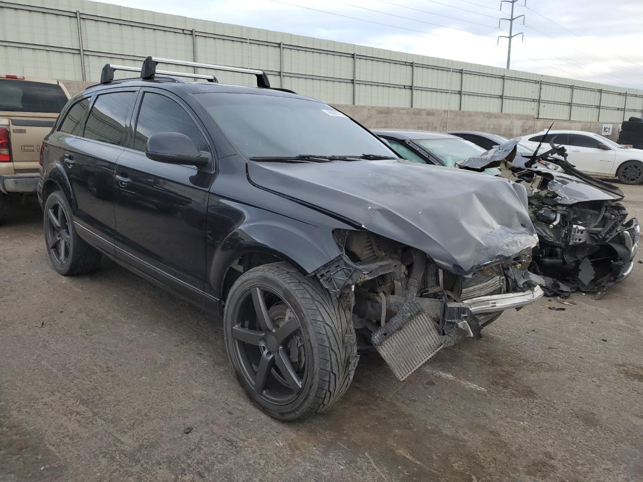 2013 Audi Q7 VIN WA1VMAFE5DD012415 Copart auction photo, front end damage thumbnail 4