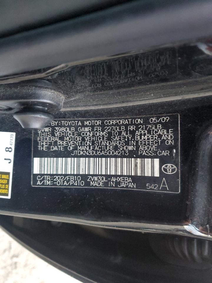 2010 Toyota Prius VIN JTDKN3DU6A5004213 Copart auction photo, mechanical / minor dent/scratches damage thumbnail 12