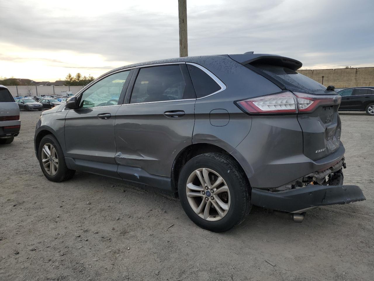 2016 Ford Edge VIN 2FMPK4J96GBC10569 Copart auction photo, rear end / side damage thumbnail 2