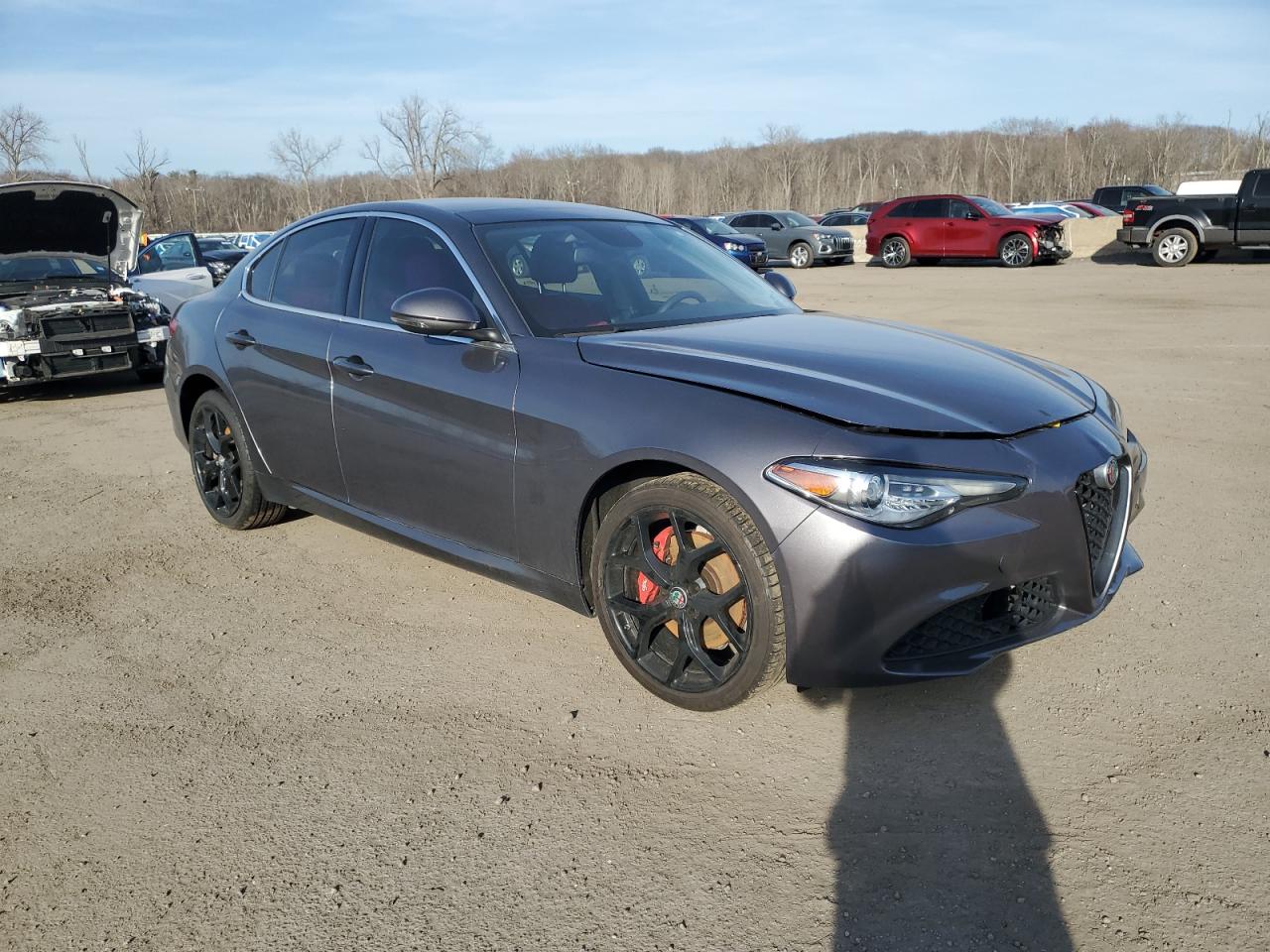 2019 Alfa Romeo Giulia VIN ZARFANAN7K7622609 Copart auction photo, front end / minor dent/scratches damage thumbnail 4