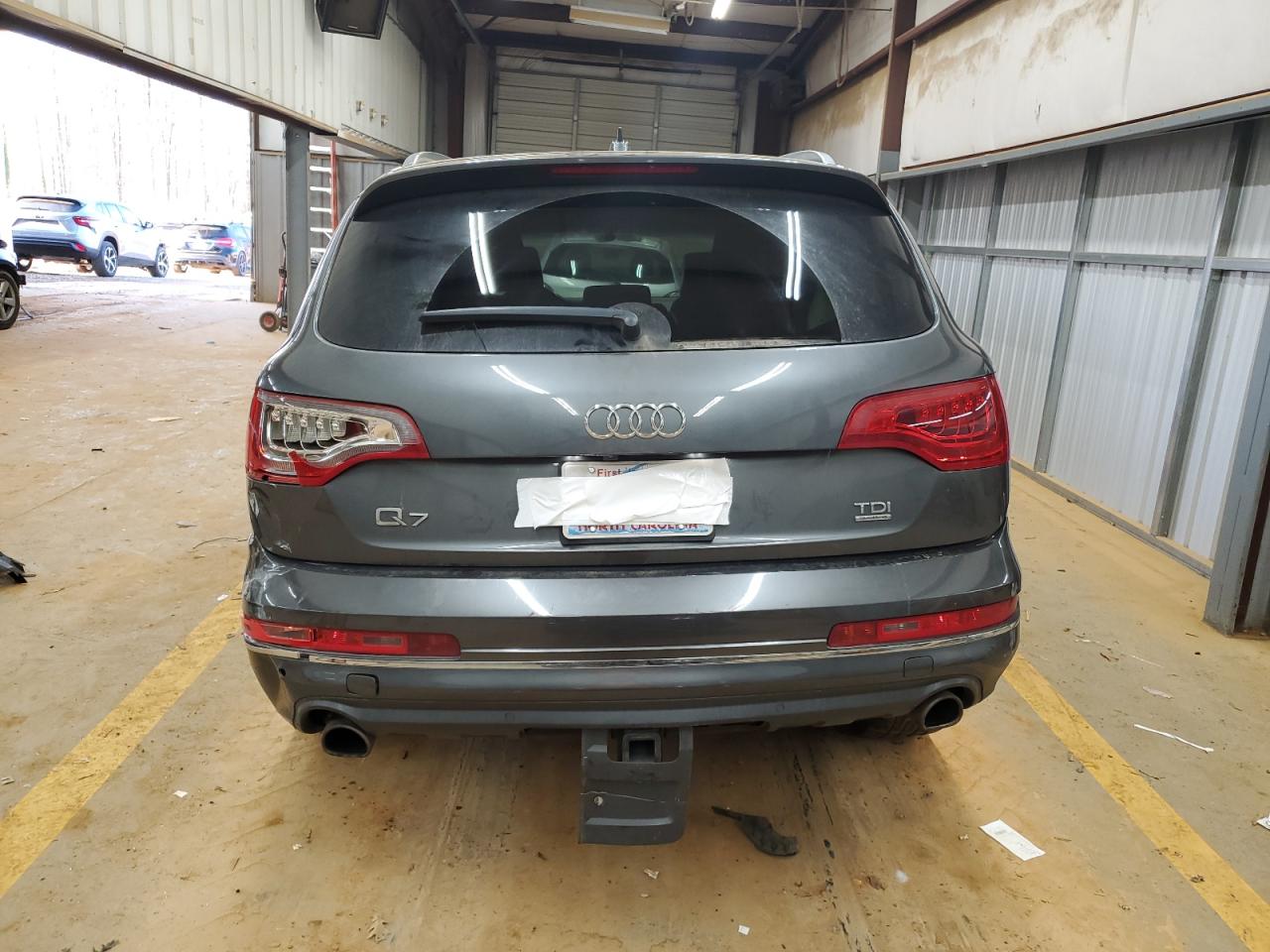 2013 Audi Q7 VIN WA1LMAFE6DD007232 Copart auction photo, front end / side damage thumbnail 6