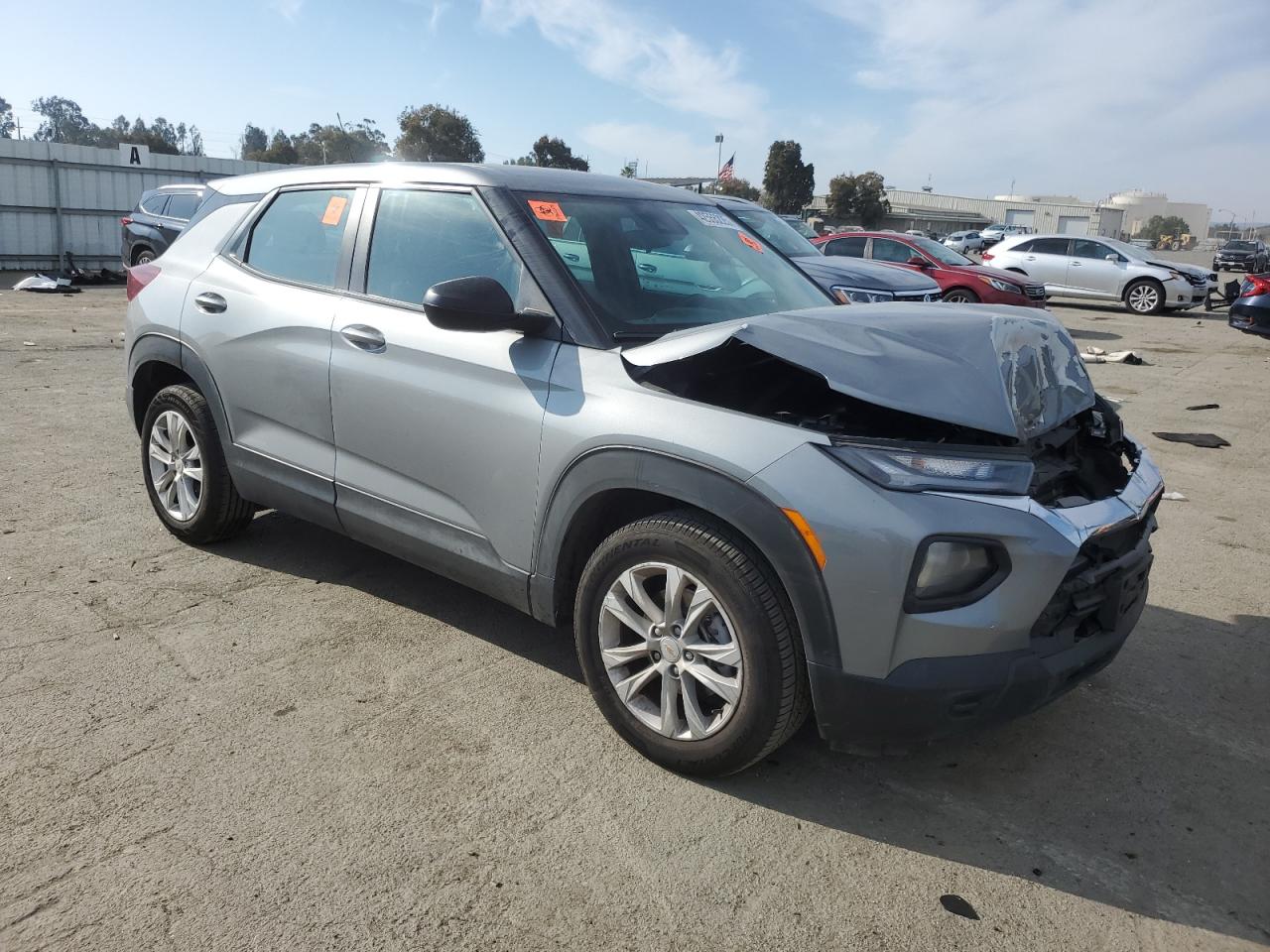 2023 Chevrolet TrailBlazer VIN KL79MMS23PB019283 Copart auction photo, front end damage thumbnail 4