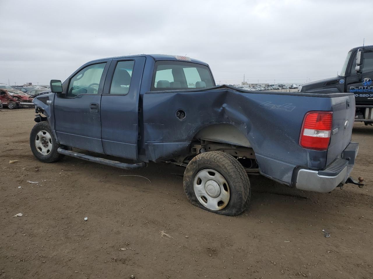 2006 Ford F-150 VIN 1FTRX14W76NB40887 Copart auction photo, front end / side damage thumbnail 2