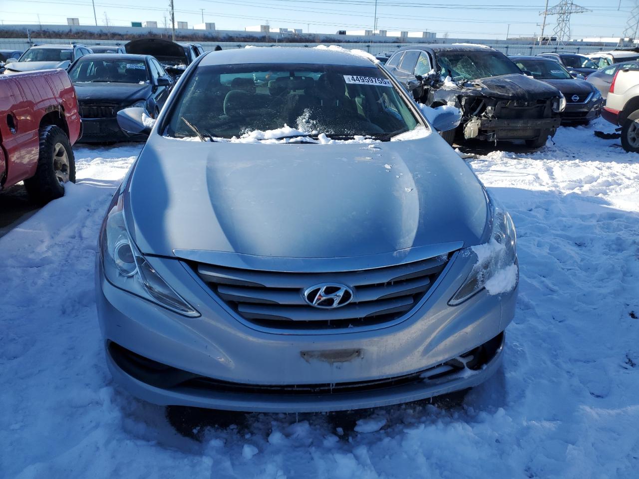 2014 Hyundai Sonata VIN 5NPEB4AC2EH869063 Copart auction photo, rear end / minor dent/scratches damage thumbnail 5
