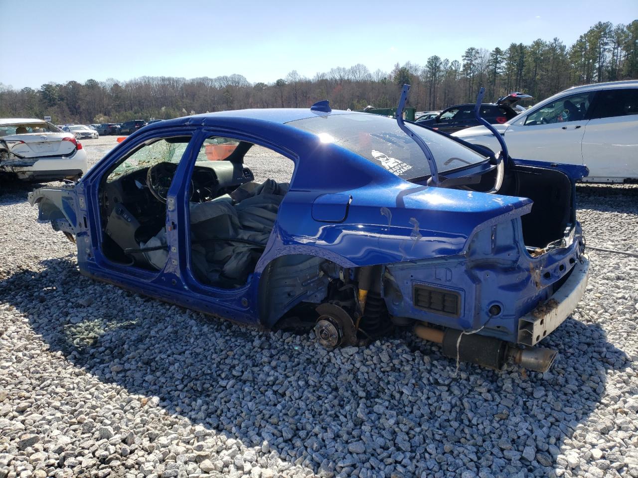 2021 Dodge Charger VIN 2C3CDXGJ4MH591318 Copart auction photo, stripped damage thumbnail 2