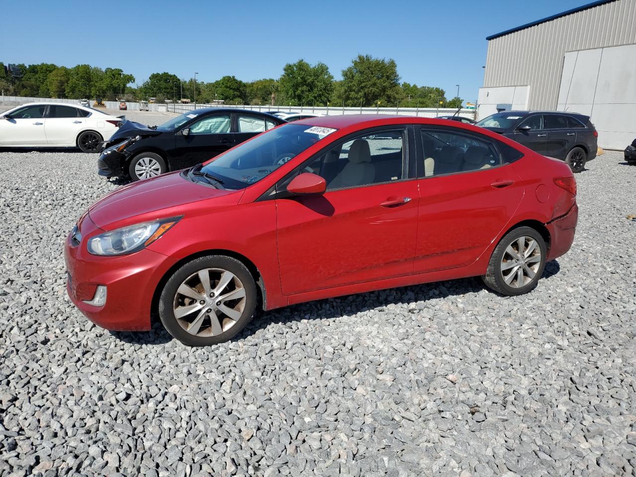 2013 Hyundai Accent VIN KMHCU4AE1DU338326 - Copart auction photo