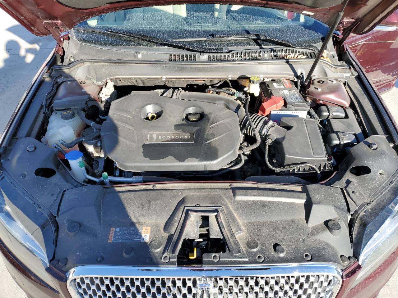 2017 Lincoln MKZ VIN 3LN6L5F98HR642218 Copart auction photo, side / front end damage thumbnail 11