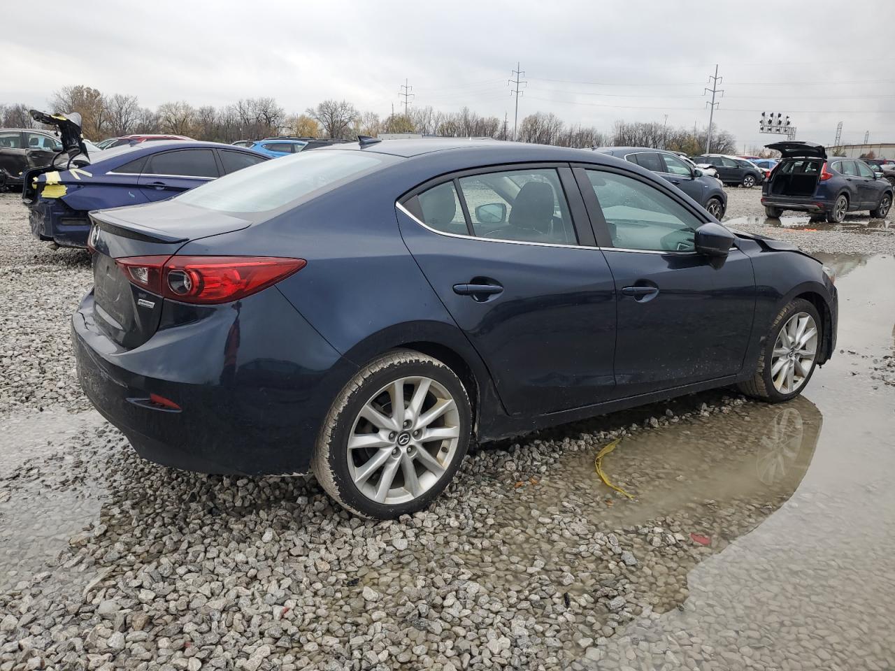 2017 Mazda 3 VIN JM1BN1V70H1115239 Copart auction photo, front end / rear end damage thumbnail 3
