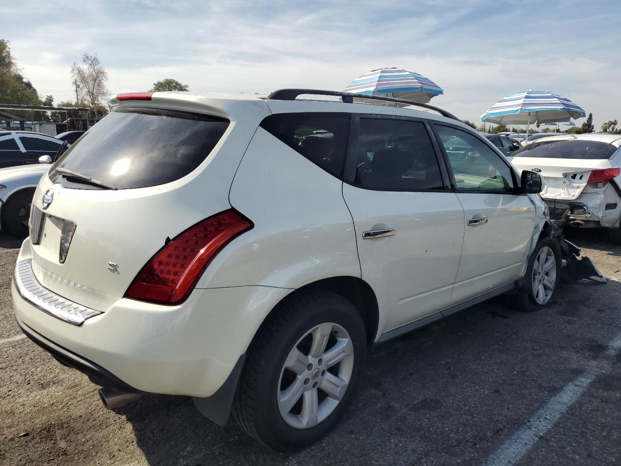 2006 Nissan Murano VIN JN8AZ08T96W414106 Copart auction photo, front end / undercarriage damage thumbnail 3