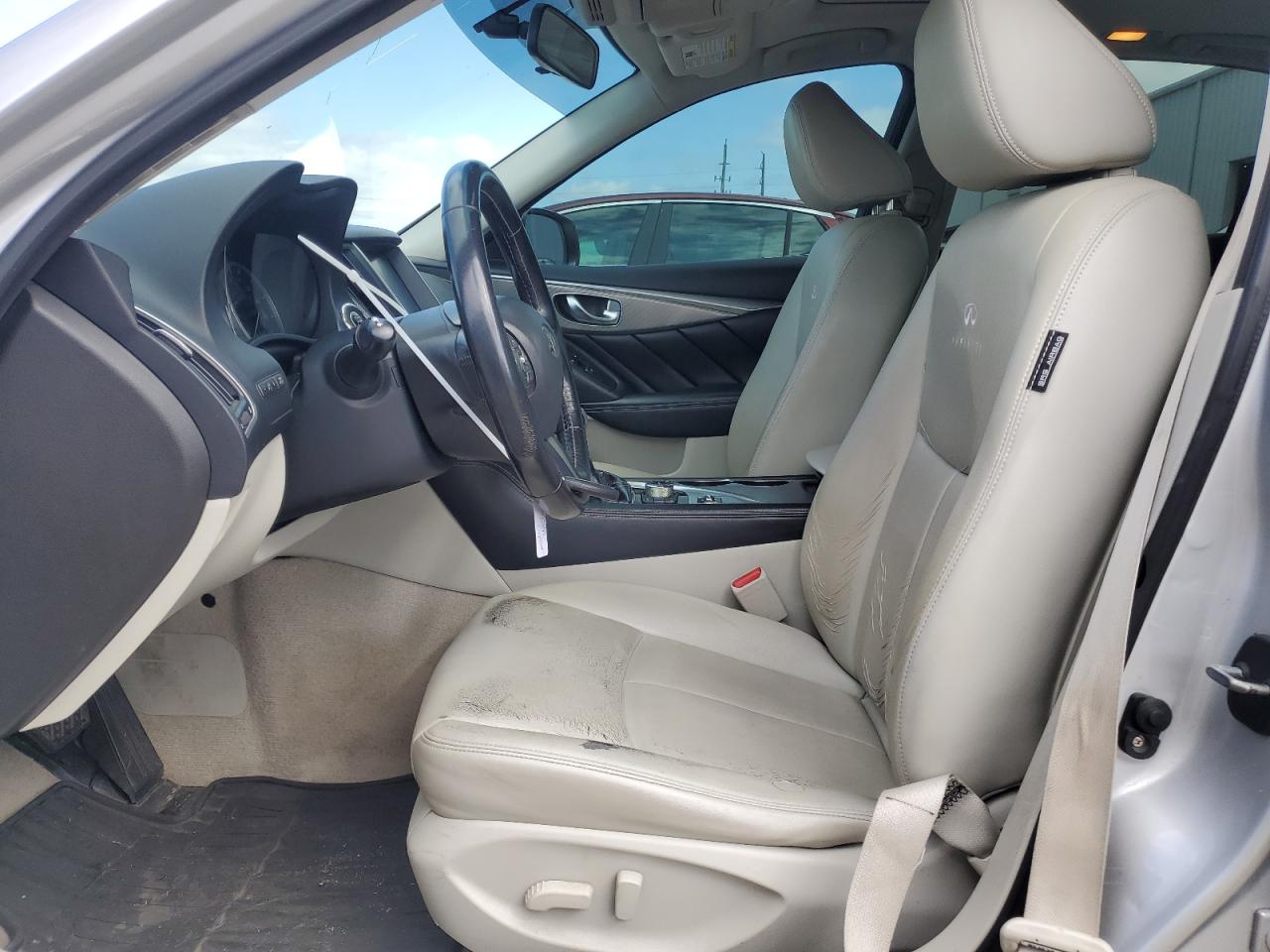 2014 Infiniti Q50 VIN JN1BV7AP8EM689724 Copart auction photo, front end / minor dent/scratches damage thumbnail 7
