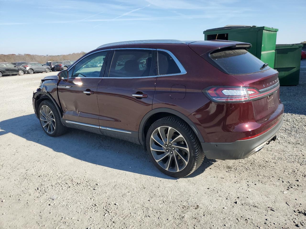 2020 Lincoln Nautilus VIN 2LMPJ8KP2LBL34960 Copart auction photo, front end / side damage thumbnail 2