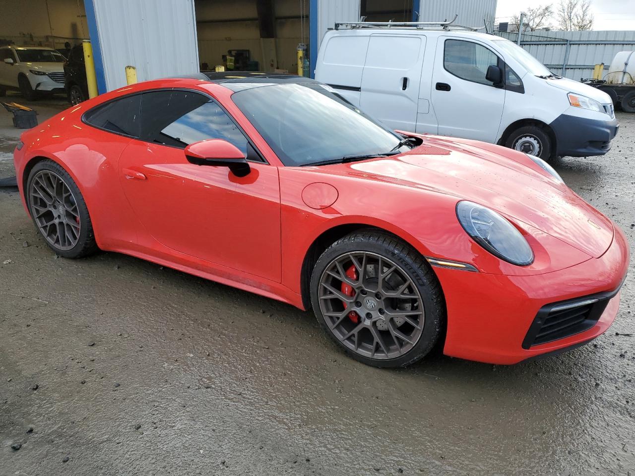 2024 Porsche 911 VIN WP0AB2A96RS219361 Copart auction photo, front end / side damage thumbnail 4