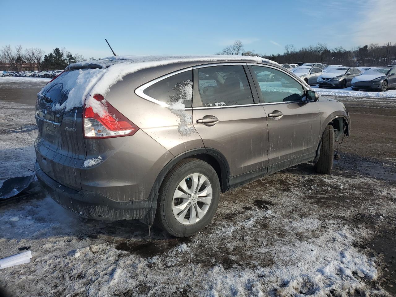 2014 Honda CR-V VIN 5J6RM4H50EL000809 Copart auction photo, front end damage thumbnail 3