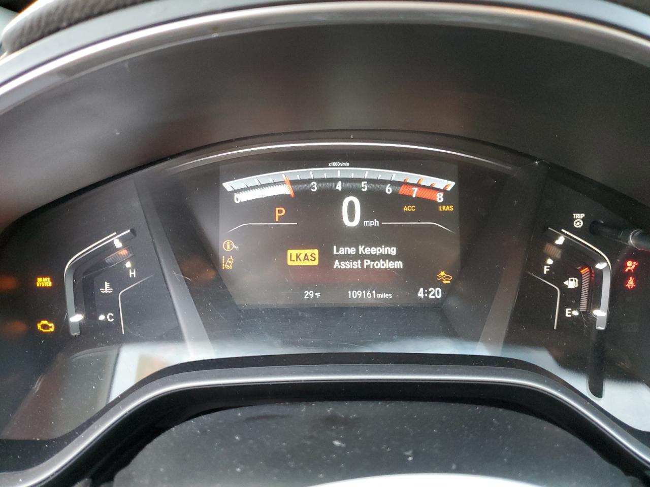 2020 Honda CR-V VIN 5J6RW2H58LA016053 Copart auction photo, front end / minor dent/scratches damage thumbnail 9