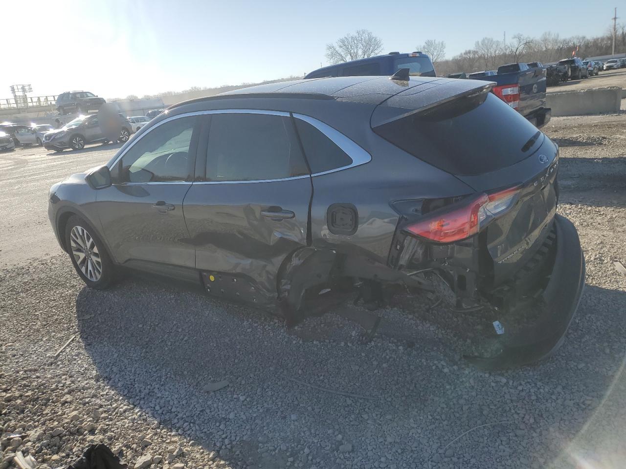 2022 Ford Escape VIN 1FMCU9J94NUA04244 Copart auction photo, rear end damage thumbnail 2