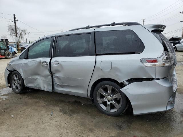 2015 Toyota Sienna VIN 5TDXK3DCXFS630130 Copart auction photo, front end / side damage thumbnail 2