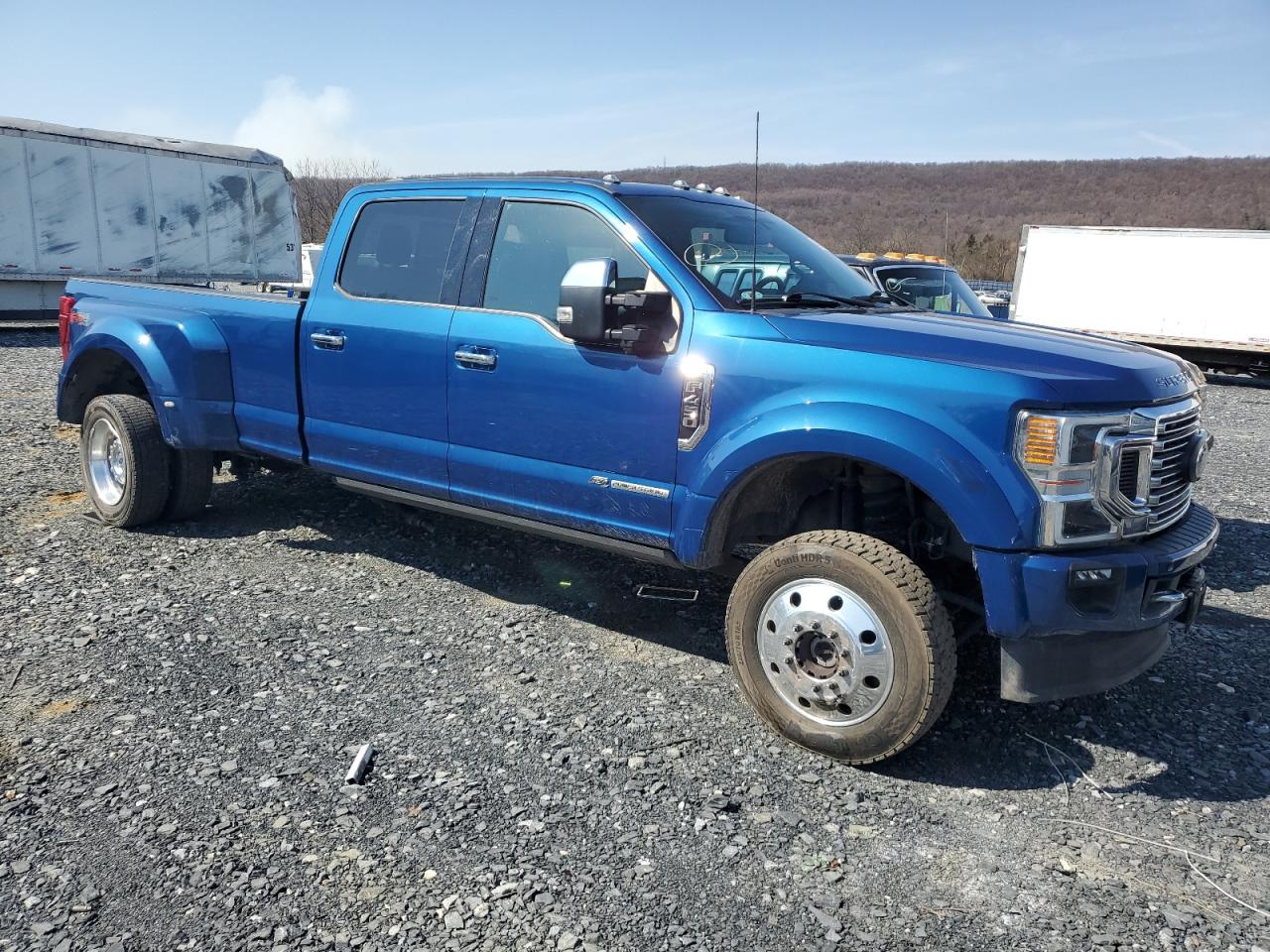 2022 Ford F450 VIN 1FT8W4DT5NEC07295 Copart auction photo, front end / all over damage thumbnail 4