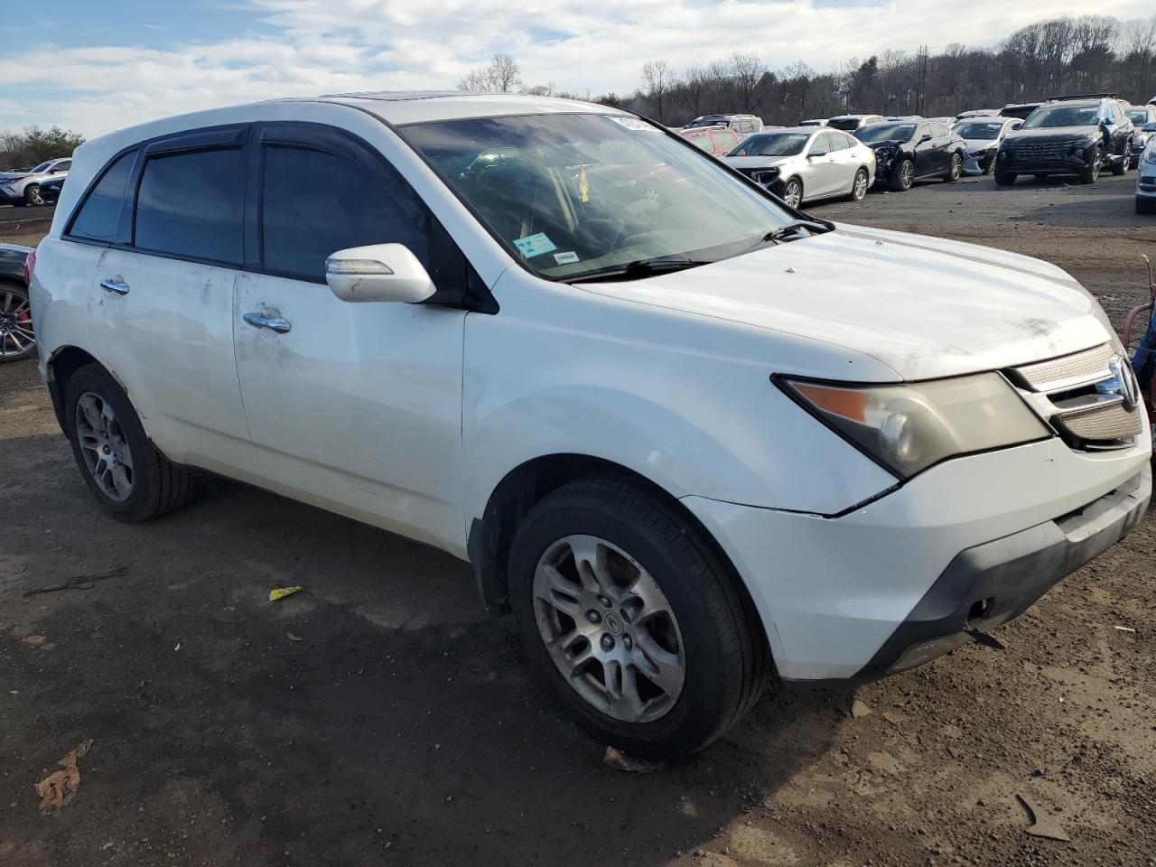 2007 Acura MDX VIN 2HNYD28267H514461 Copart auction photo, vandalism damage thumbnail 4