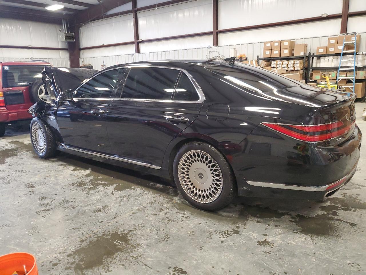 2020 Genesis G90 VIN KMTF34PA8LU081156 Copart auction photo, front end damage thumbnail 2