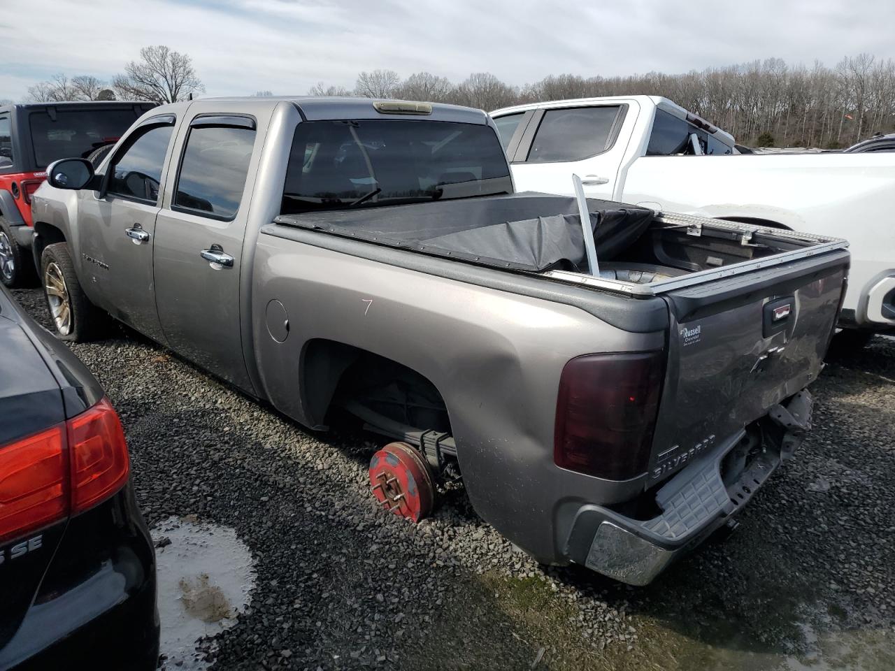 2009 Chevrolet Silverado VIN 3GCEC23029G186685 Copart auction photo, front end / rear end damage thumbnail 2