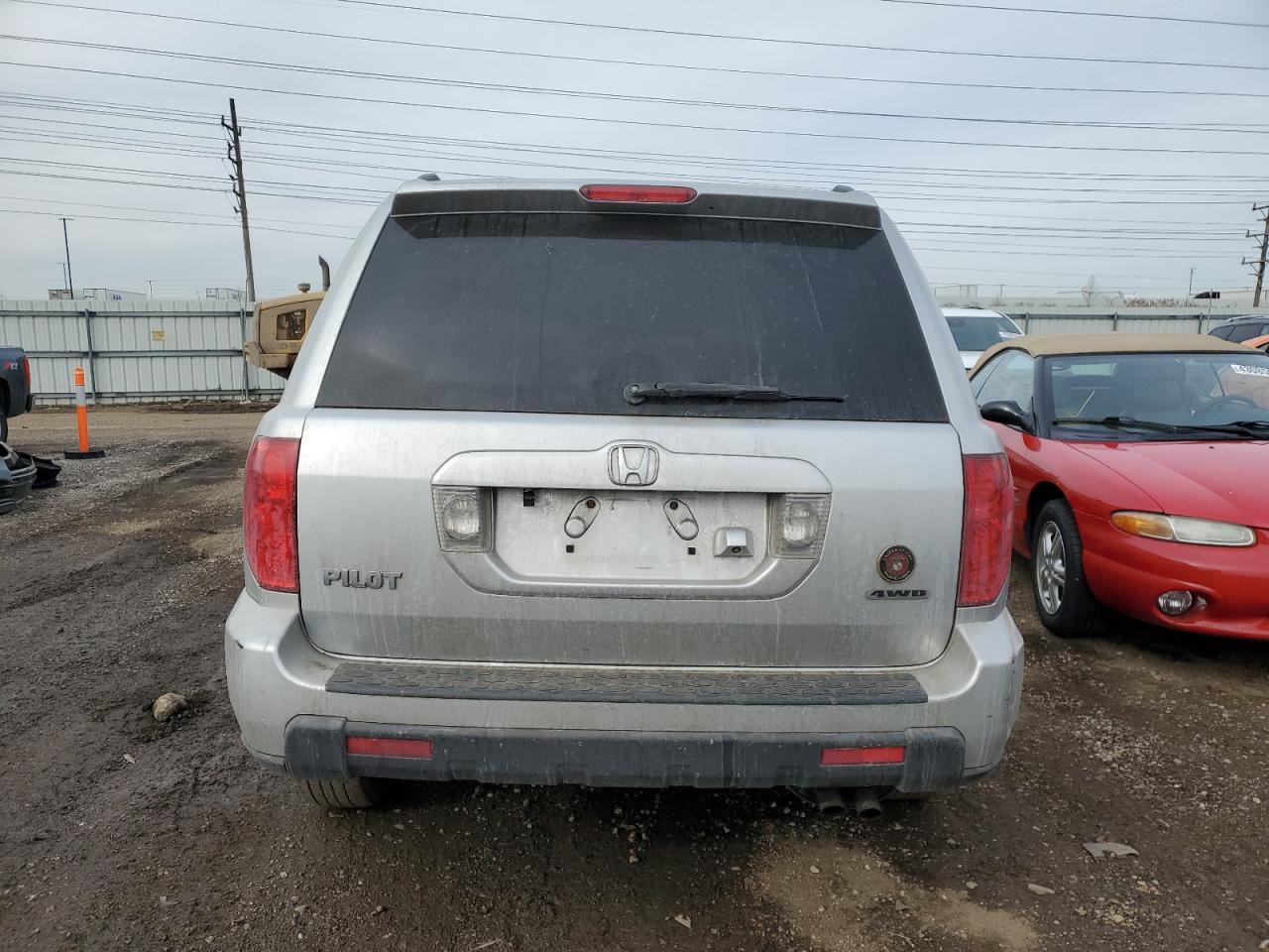 2006 Honda Pilot VIN 2HKYF18706H556555 Copart auction photo, frame damage / front end damage thumbnail 6