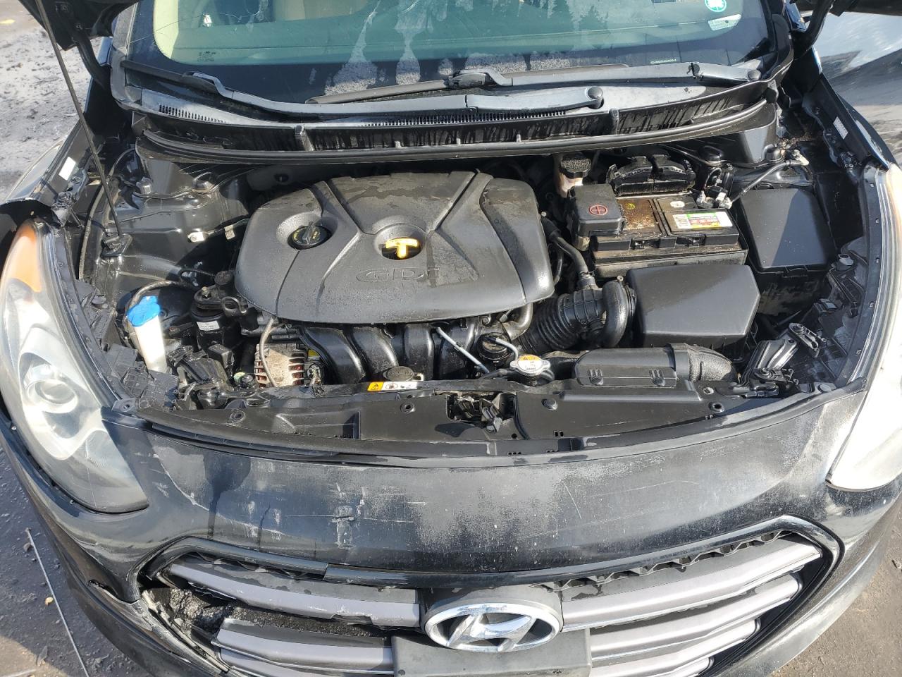 2017 Hyundai Elantra VIN KMHD35LH5HU354619 Copart auction photo, front end damage thumbnail 11