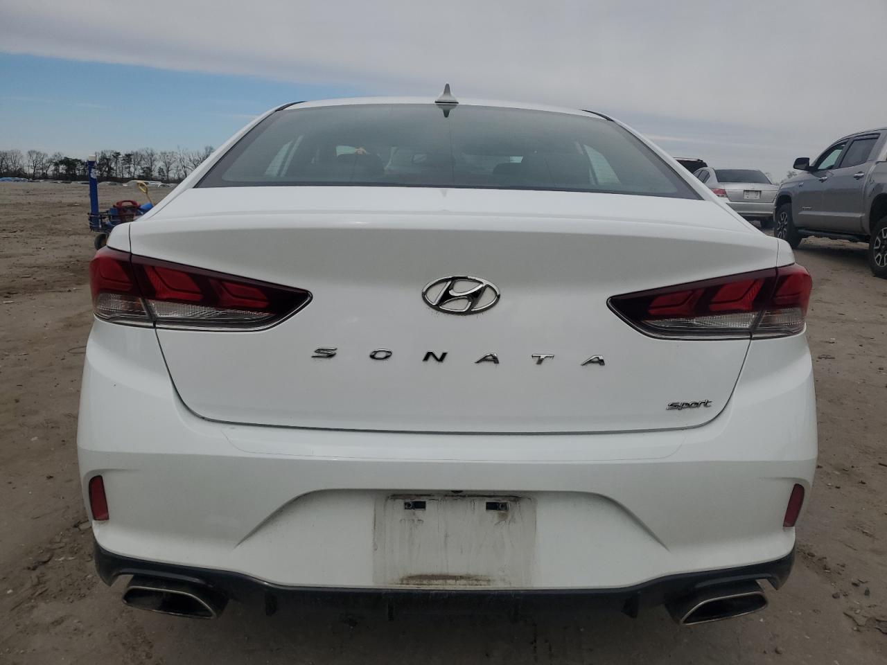 2019 Hyundai Sonata VIN 5NPE34AF9KH758190 Copart auction photo, front end / rear end damage thumbnail 6