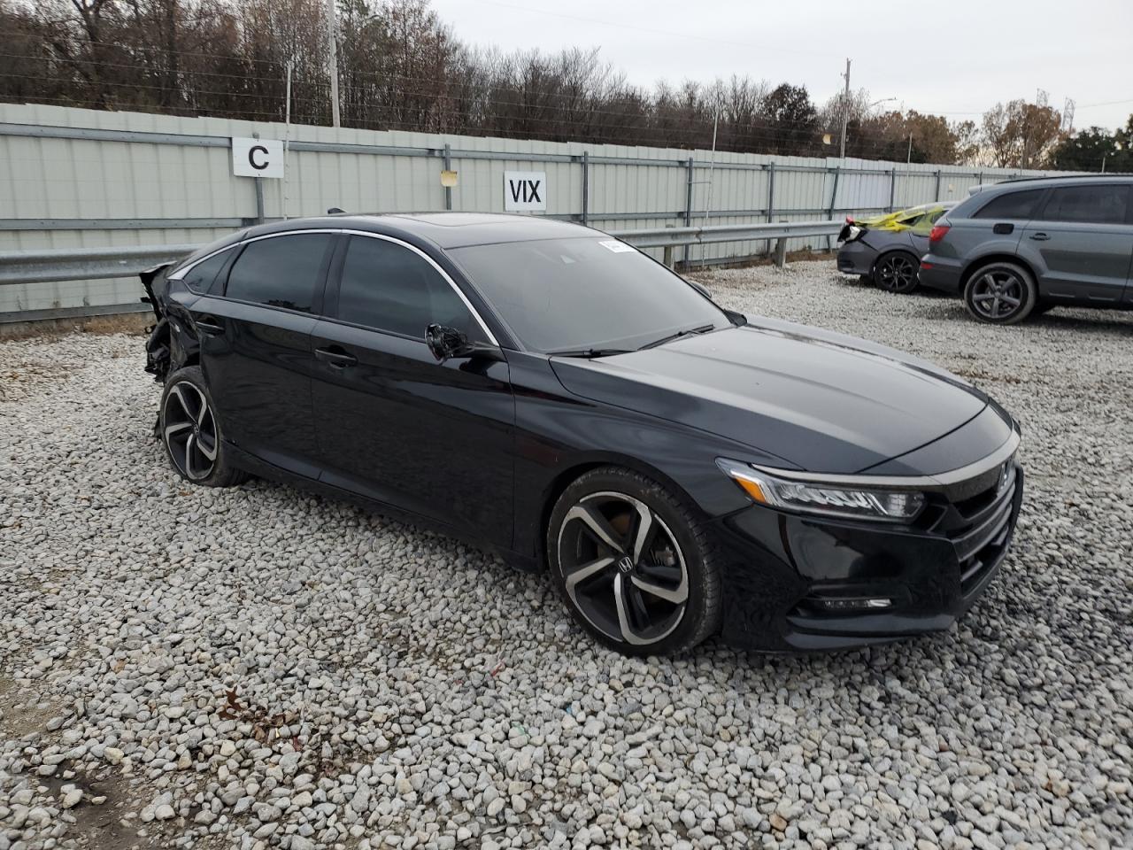 2018 Honda Accord VIN 1HGCV2F32JA020243 Copart auction photo, rear end / side damage thumbnail 4