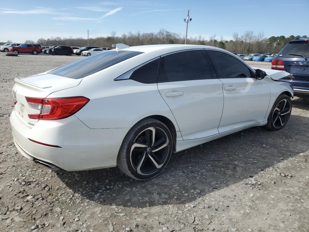 2019 Honda Accord VIN 1HGCV1F38KA095573 Copart auction photo, front end / side damage thumbnail 3