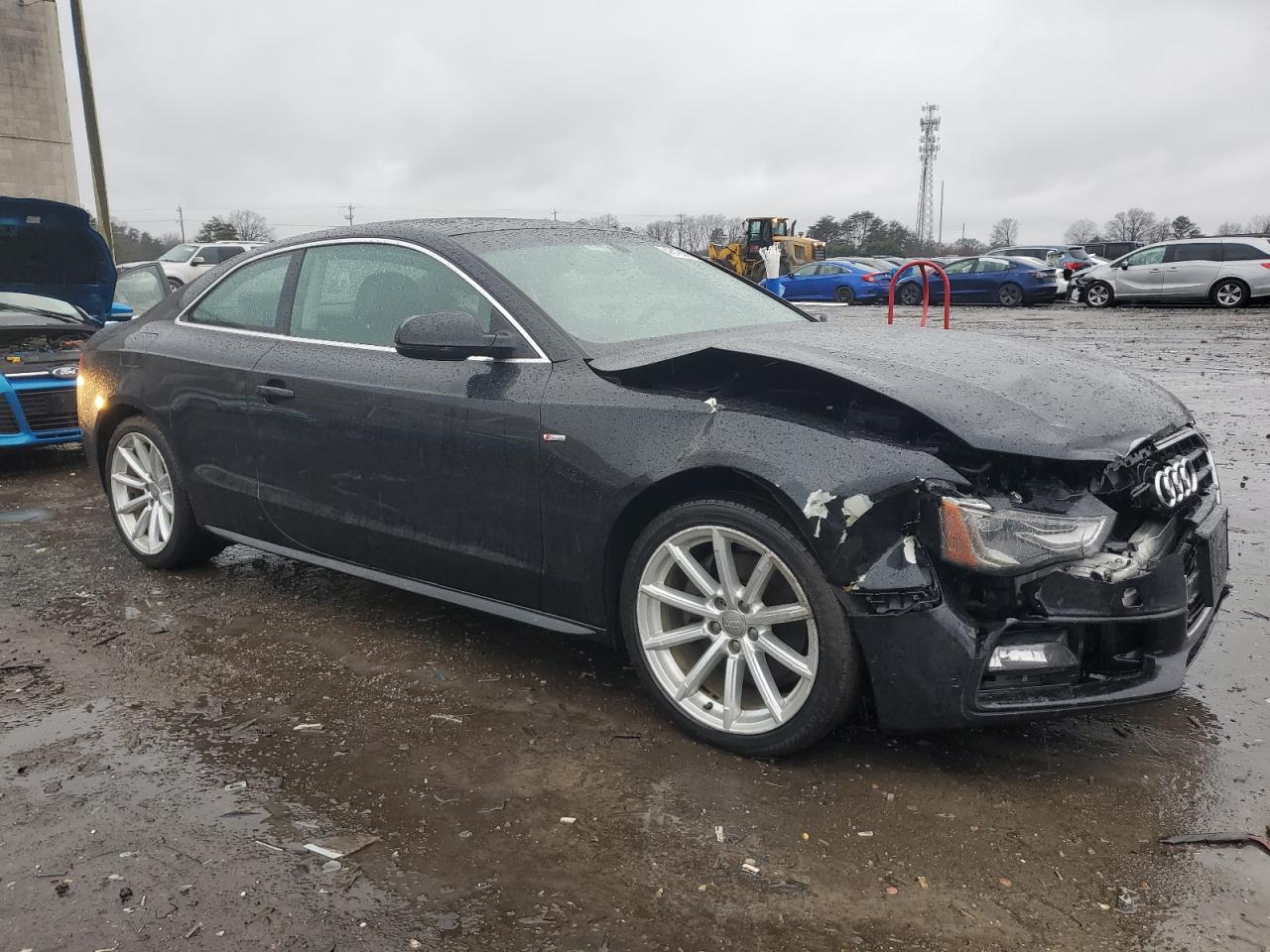2015 Audi A5 VIN WAUMFAFR6FA014576 Copart auction photo, front end damage thumbnail 4