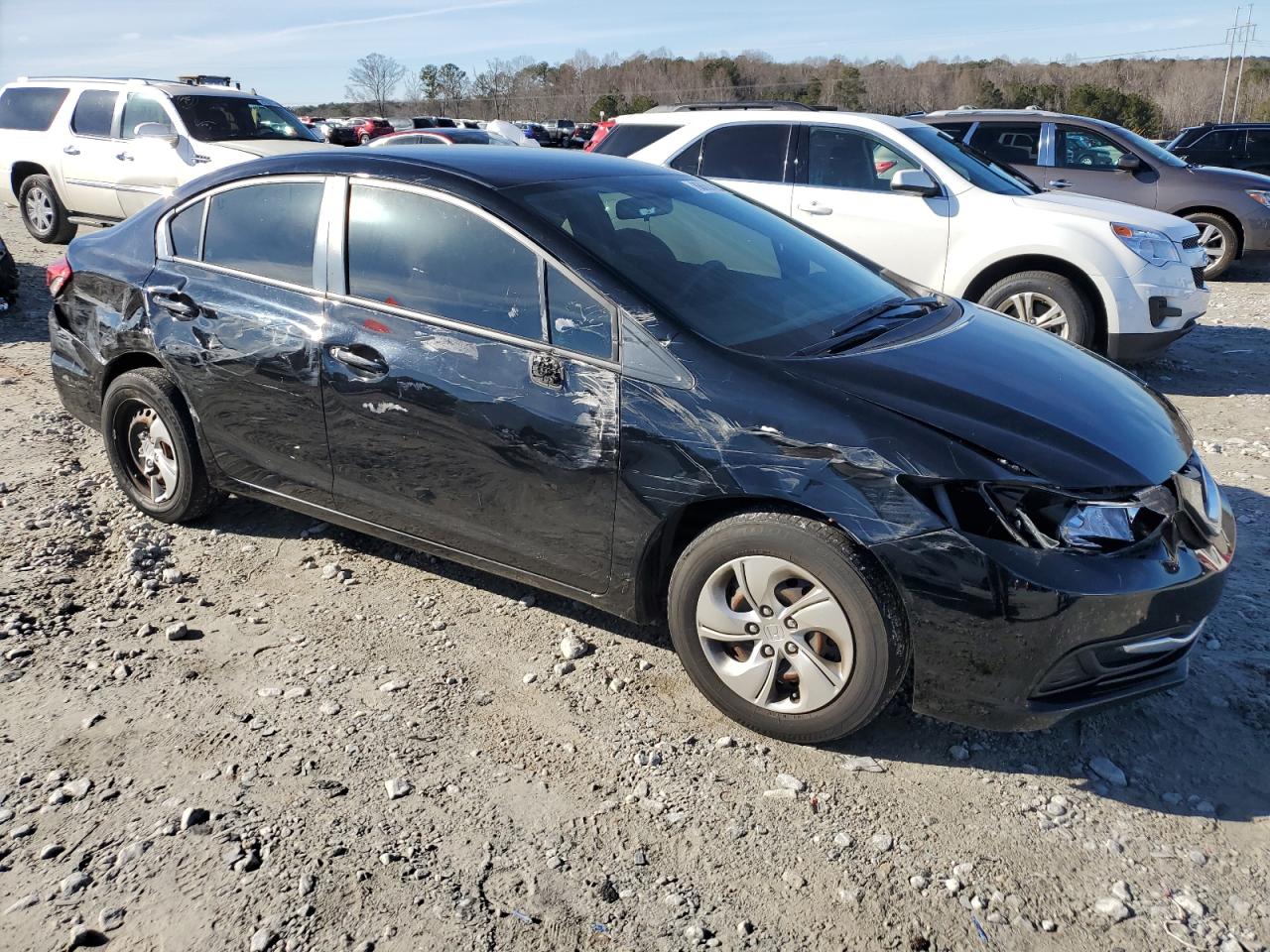 2015 Honda Civic VIN 19XFB2F52FE099908 Copart auction photo, all over damage thumbnail 4