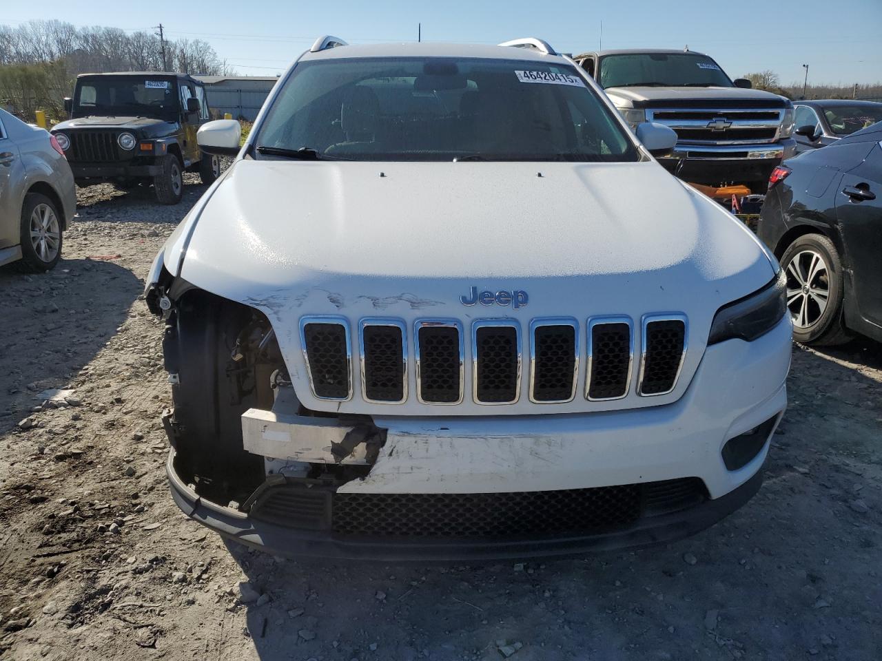 2019 Jeep Grand Cherokee VIN 1C4PJLCB4KD266241 Copart auction photo, front end / side damage thumbnail 5