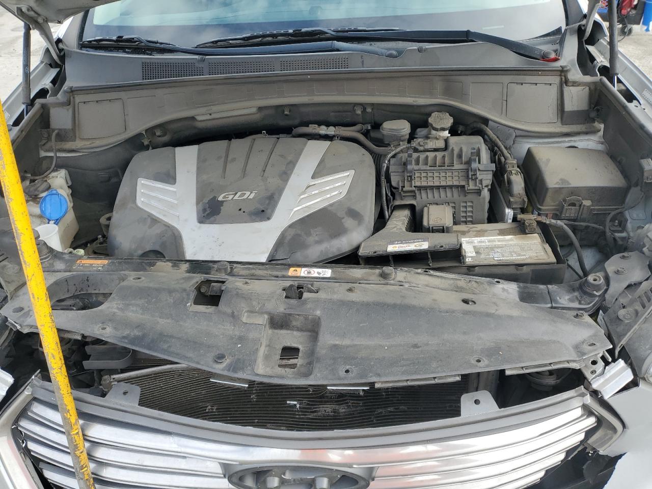 2017 Hyundai Santa Fe VIN KM8SM4HF7HU192515 Copart auction photo, front end damage thumbnail 14