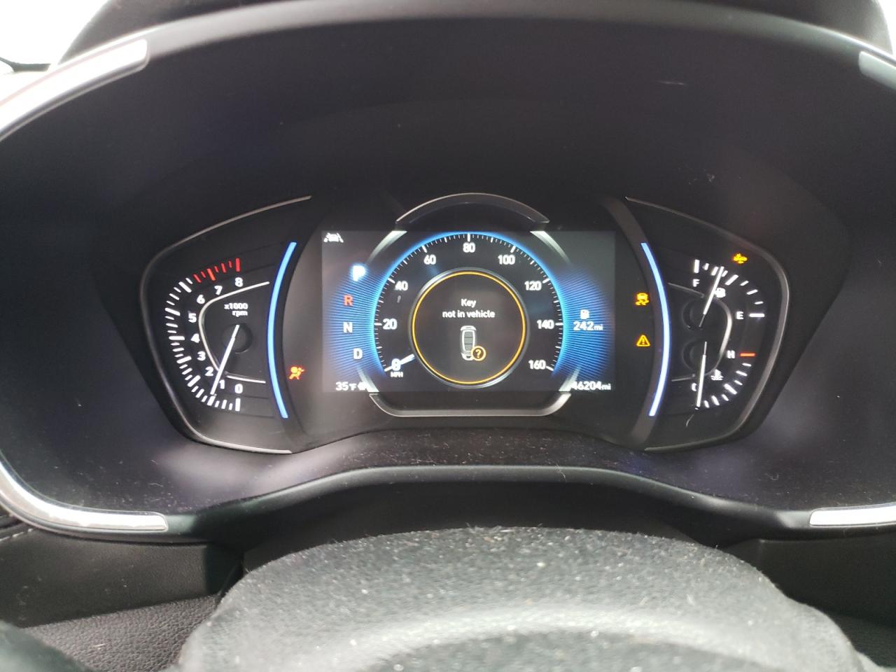 2020 Hyundai Santa Fe VIN 5NMS53AAXLH277973 Copart auction photo, side / rear end damage thumbnail 9