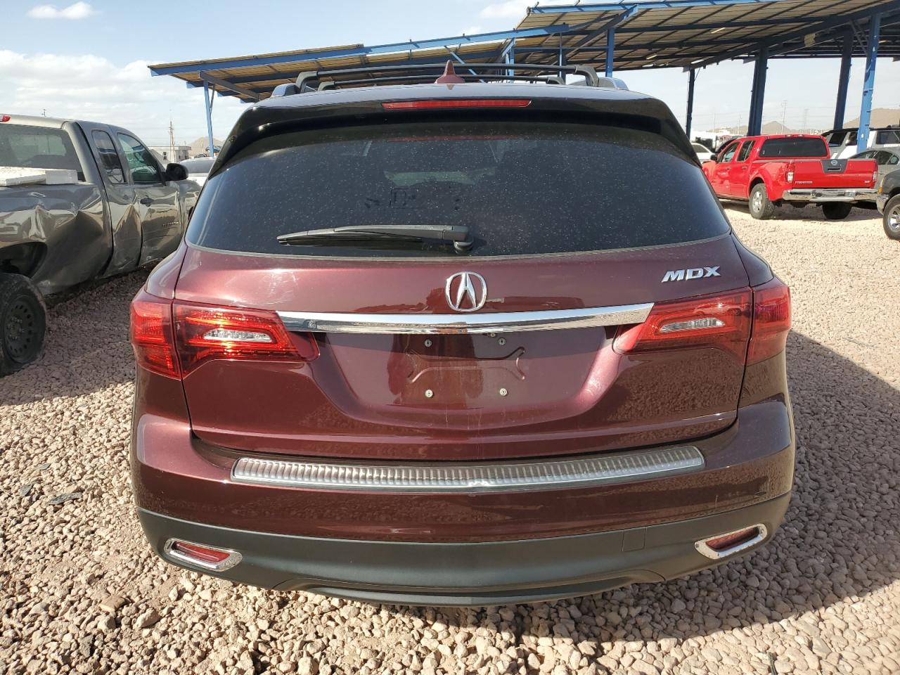 2014 Acura MDX VIN 5FRYD3H40EB014200 Copart auction photo, front end damage thumbnail 6