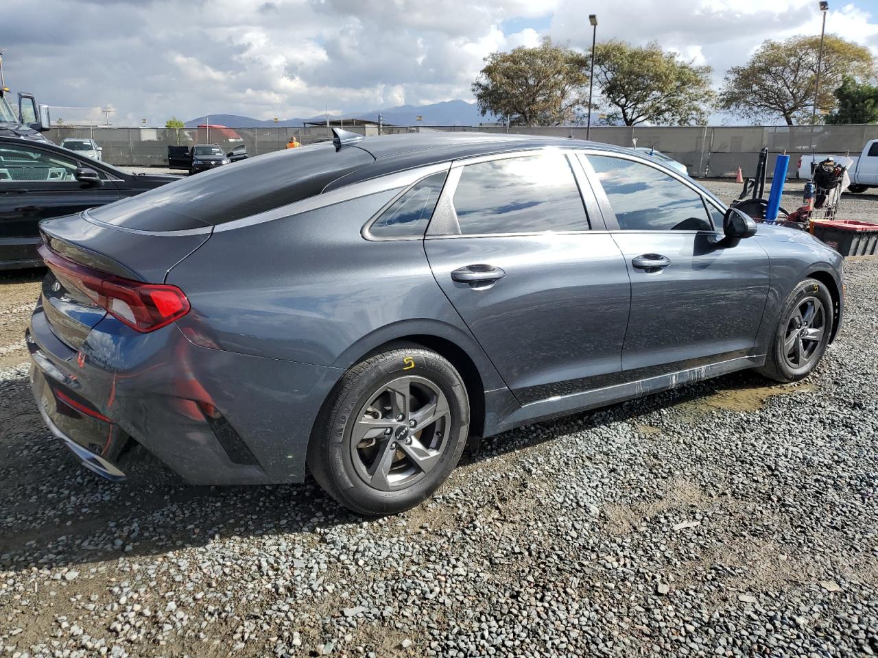2022 KIA K5 VIN 5XXG14J20NG139456 Copart auction photo, side / front end damage thumbnail 3