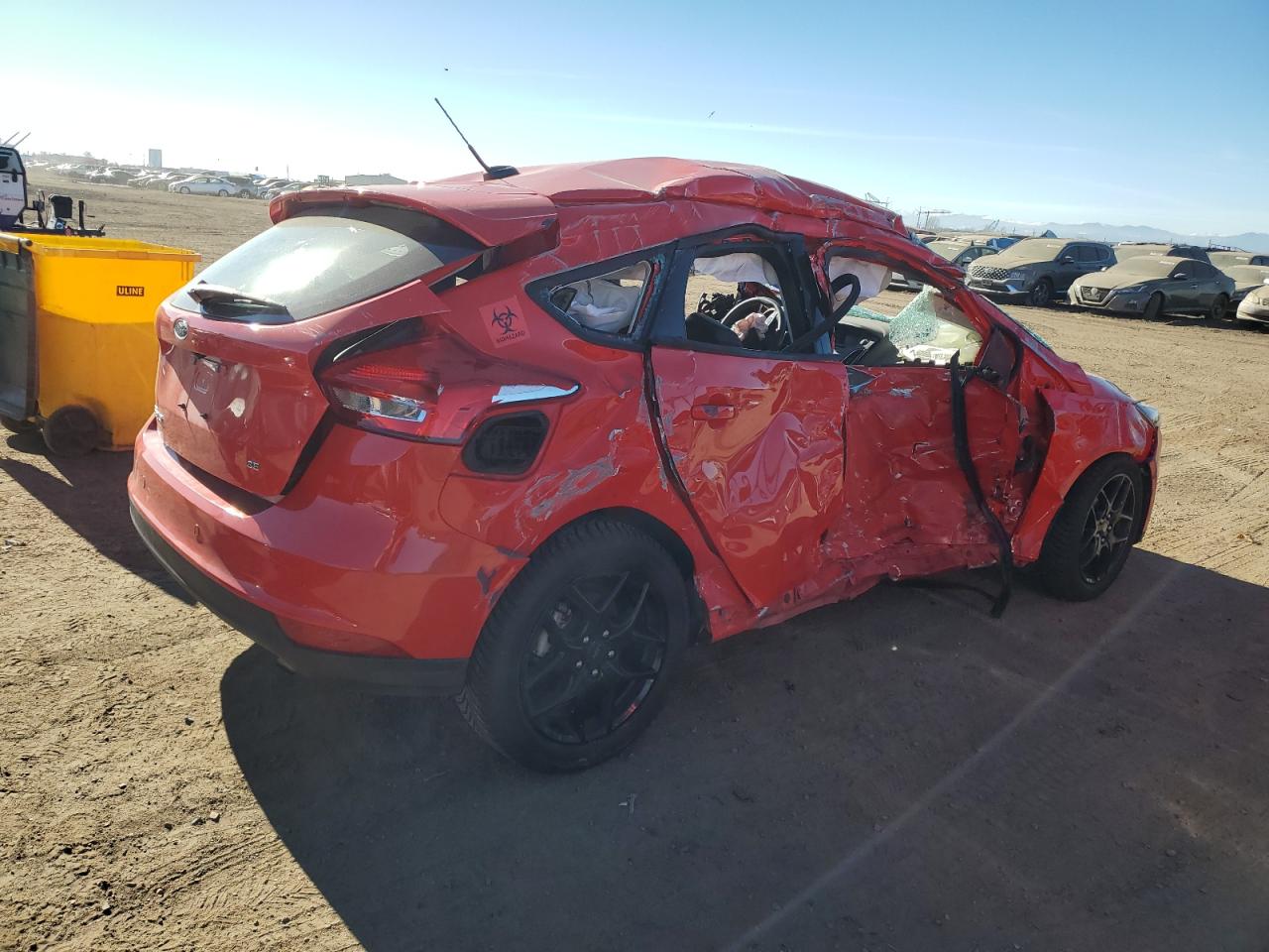 2016 Ford Focus VIN 1FADP3K25GL310690 Copart auction photo, all over damage thumbnail 3