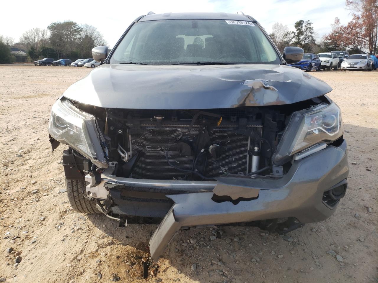2020 Nissan Pathfinder VIN 5N1DR2AM8LC647233 Copart auction photo, front end damage thumbnail 5