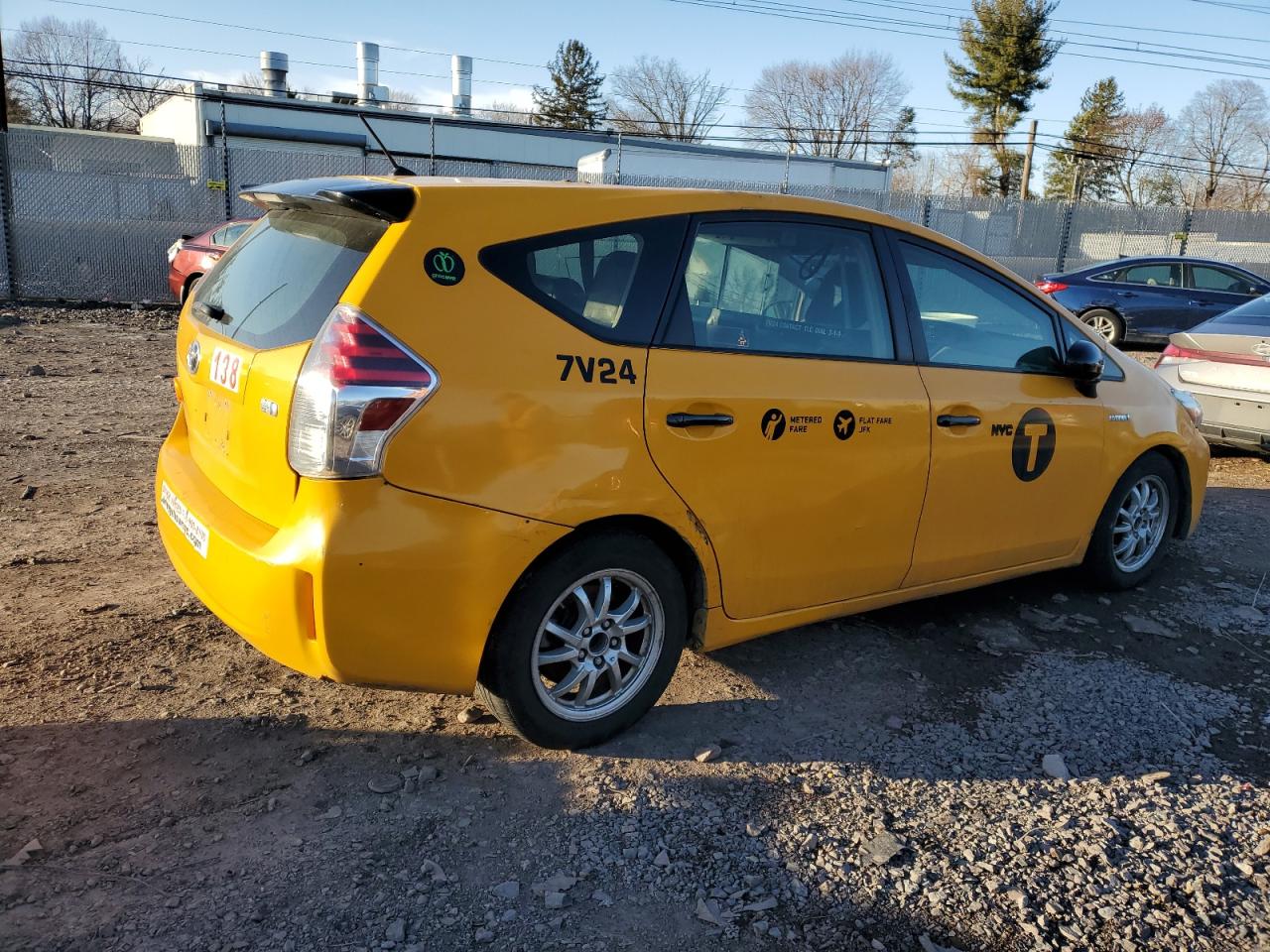 2016 Toyota Prius VIN JTDZN3EU9GJ044797 Copart auction photo, side / front end damage thumbnail 3