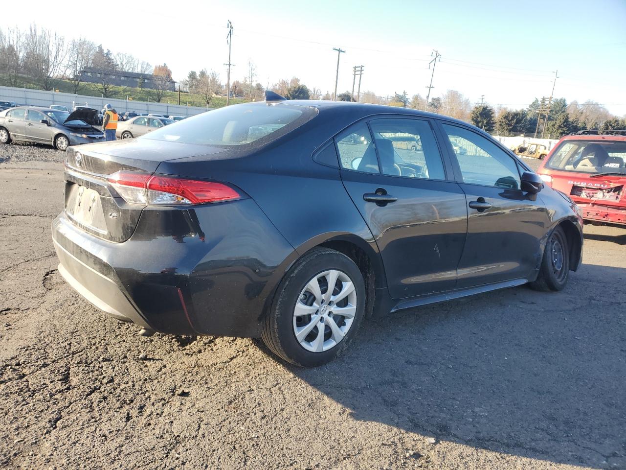 2020 Toyota Corolla VIN 5YFEPRAE3LP049767 Copart auction photo, undercarriage / side damage thumbnail 3