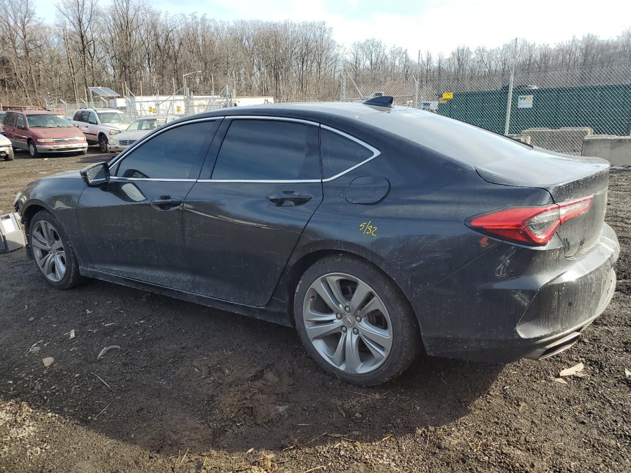 2021 Acura TLX VIN 19UUB6F49MA007796 Copart auction photo, front end damage thumbnail 2