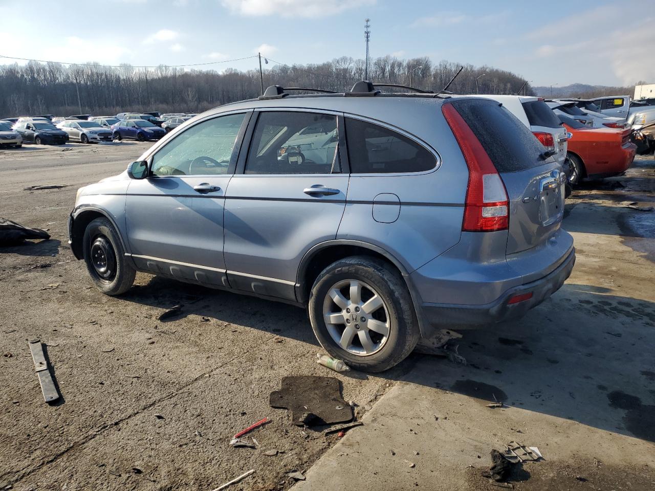 2007 Honda CR-V VIN JHLRE487X7C065452 Copart auction photo, front end damage thumbnail 2